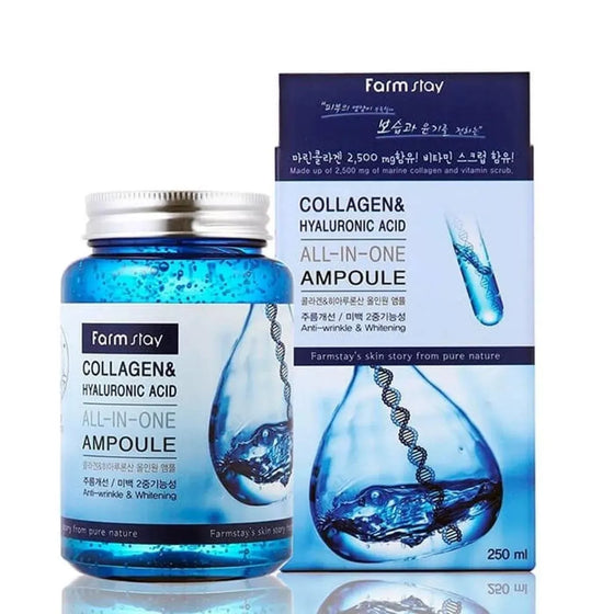 Farmstay Collagen & Hyaluronic Acid All-in-One Ampoule - 250 ml