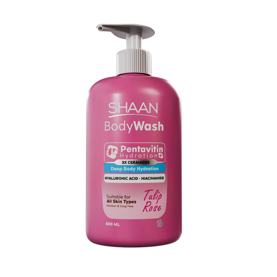SHAAN Tulip Rose Hydrating Body Wash - 480 ml