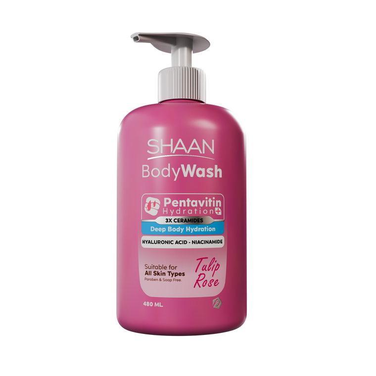 SHAAN Tulip Rose Hydrating Body Wash - 480 ml