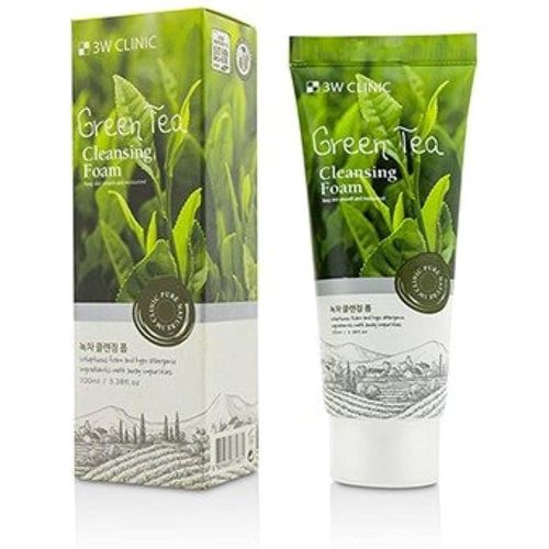 Farmstay 3W Green Tea Cleansing Foam - 100 ml