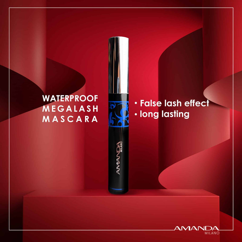 Amanda Mega Lash False Lash Effect Waterproof Mascara – Black