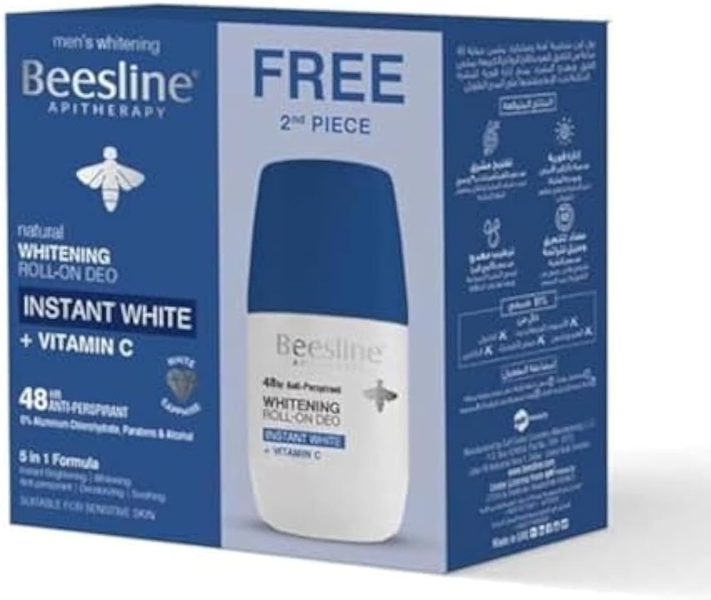 Beesline Whitening Roll-On 48hr Invisible Touch – 2 x 50 ml (1+1 Offer) - 2 x 50 ml