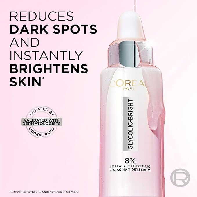 L'Oréal Paris Glycolic Bright 8% Anti-Dark Spot Brightening Serum – 30 ml