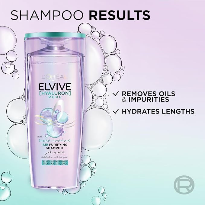 L'Oréal Paris Elvive Hyaluron Pure Purifying Shampoo – 360 ml