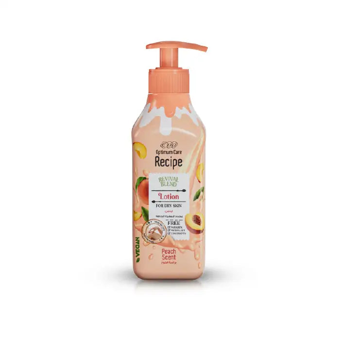 Eva Recipe Revival Blend Lotion for Dry Skin – Peach Scent – 370 ml