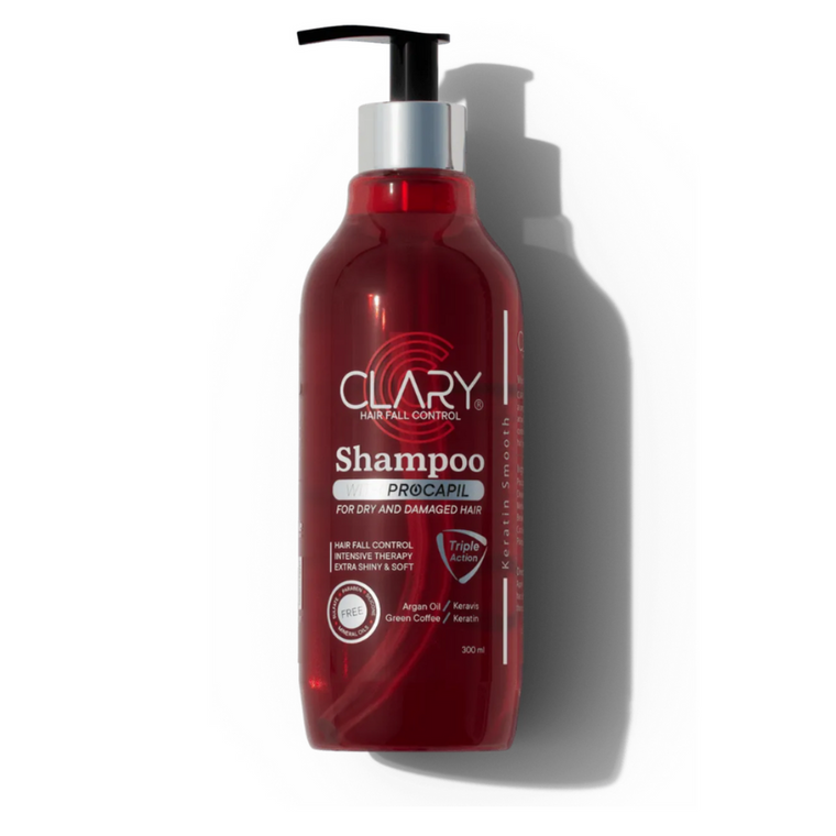 Clary Shampoo for Dry & Damaged Hair - 300 ml