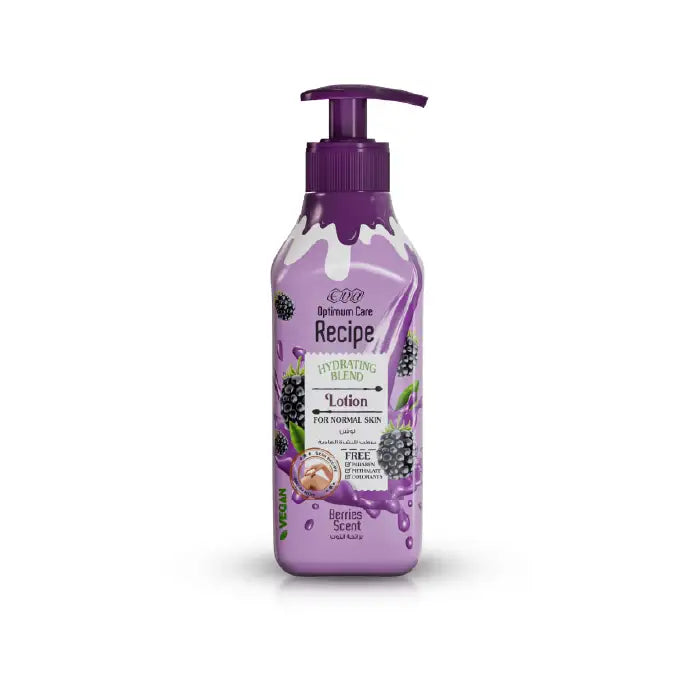 Eva Recipe Hydrating Blend Lotion for Normal Skin – Berries Scent – 370 ml
