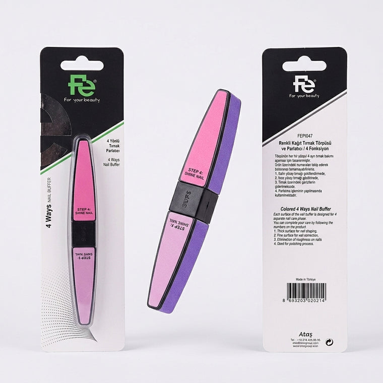 Fe Colorful Paper Nail File 2-Way FEPI049