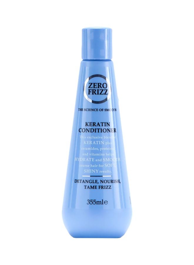 Zero Frizz Keratin Conditioner for Frizz Control – 355 ml