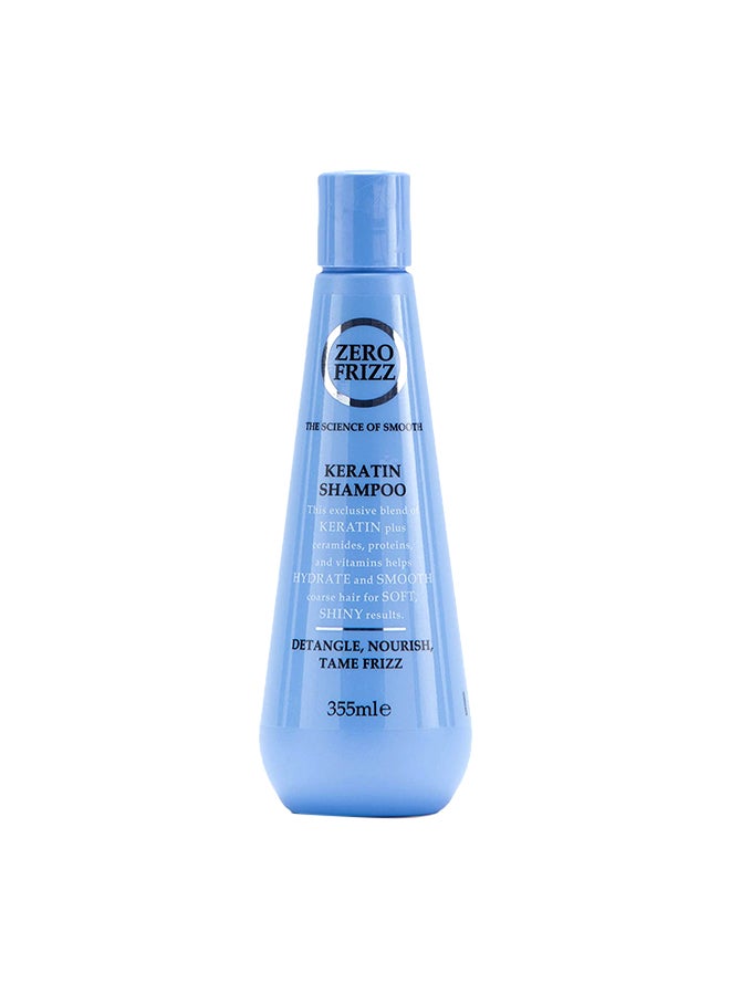 Zero Frizz Keratin Shampoo for Frizz Control – 355 ml