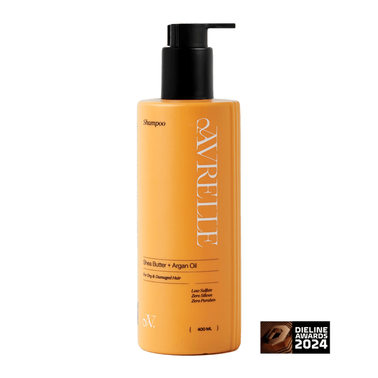 AVRELLE Shea Butter + Argan Oil Low Sulfate Shampoo for Dry & Damaged Hair – 250 ml