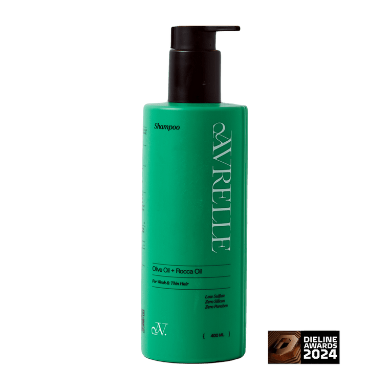 AVRELLE Olive Oil + Rocca Oil Low Sulfate Shampoo for Weak & Thin Hair – 250 ml