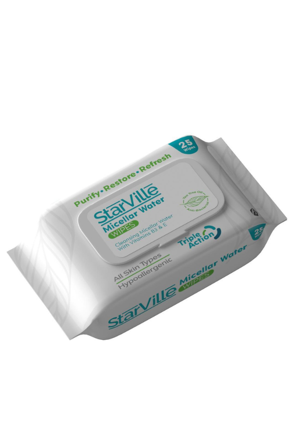 StarVille Micellar Water Wipes - 25 wipes