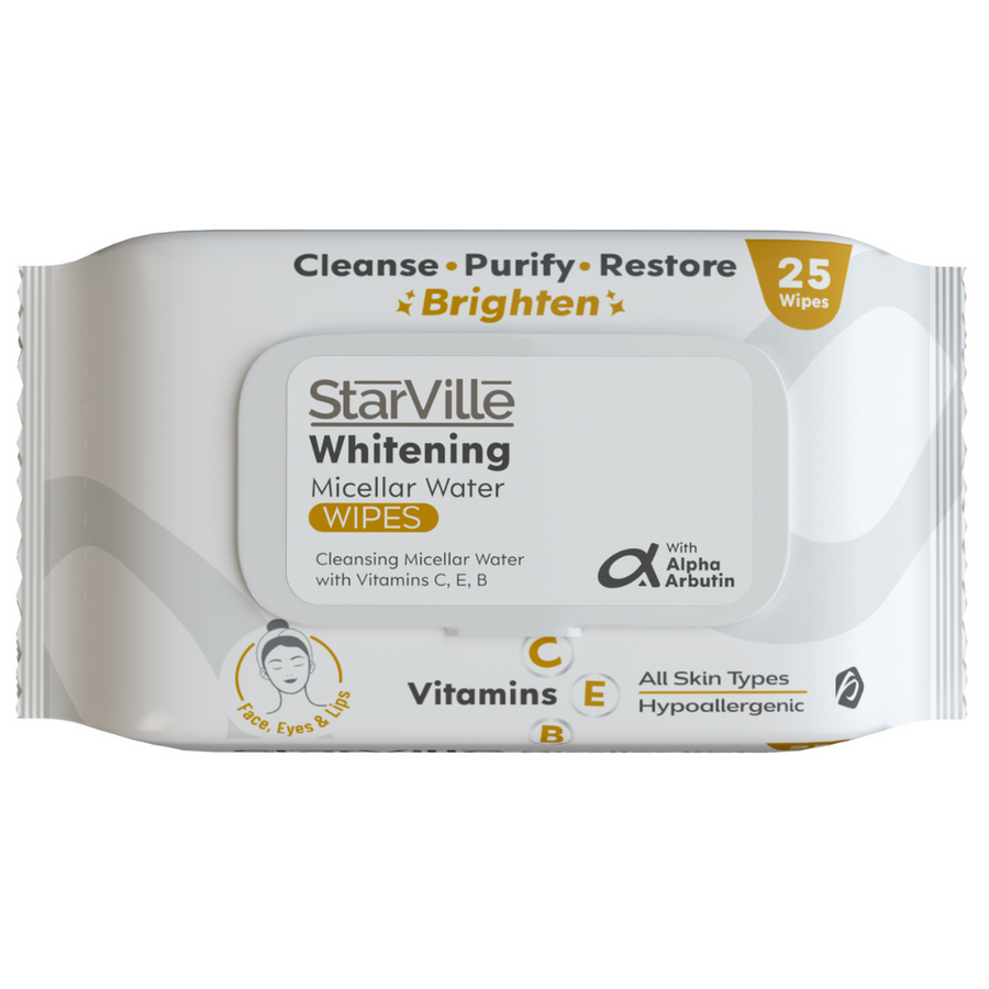 StarVille Whitening Micellar Wipes - 25 wipes