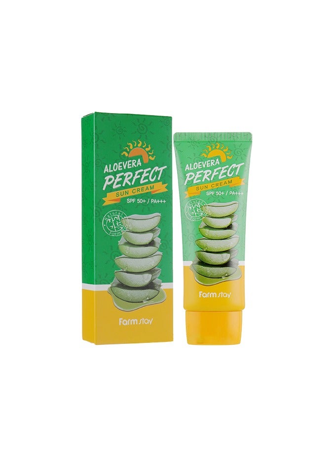 Farmstay Aloe Vera Perfect Sun Cream SPF 50+ PA+++ - 70 g