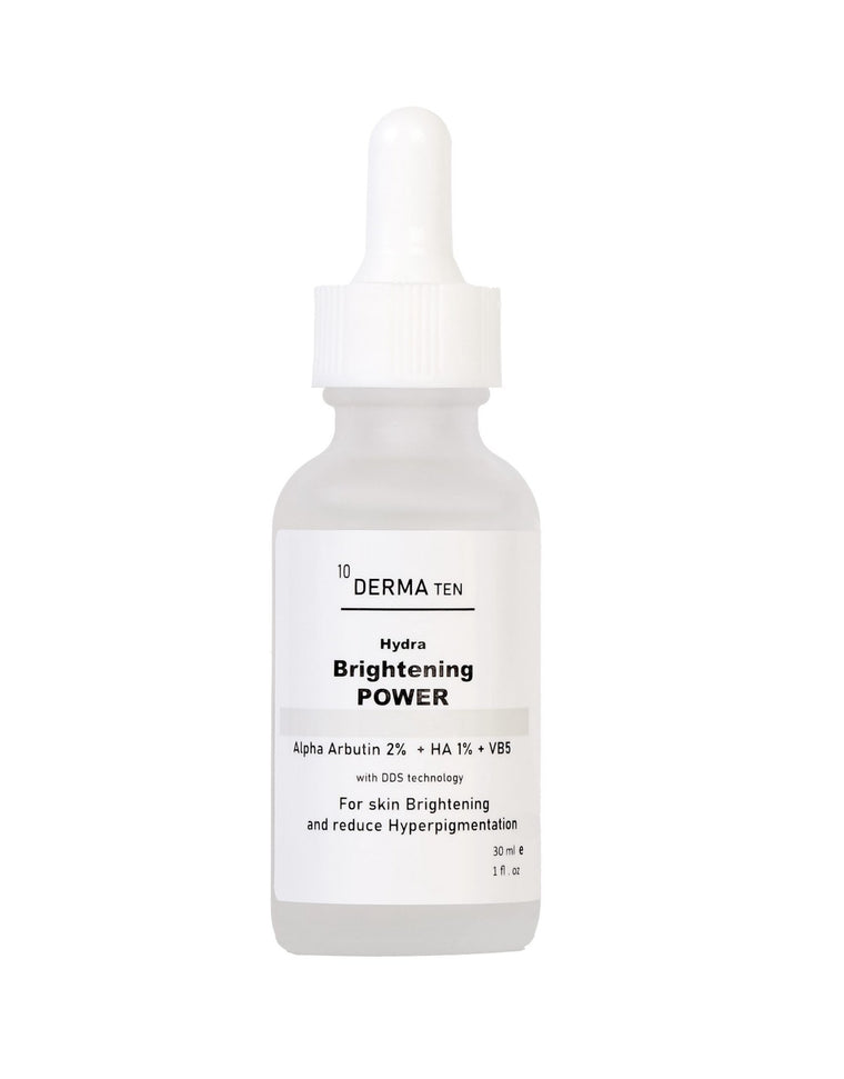 Derma Ten Brightening Power Serum – Alpha Arbutin 2% + HA 1%, 30 ml - 30 ml